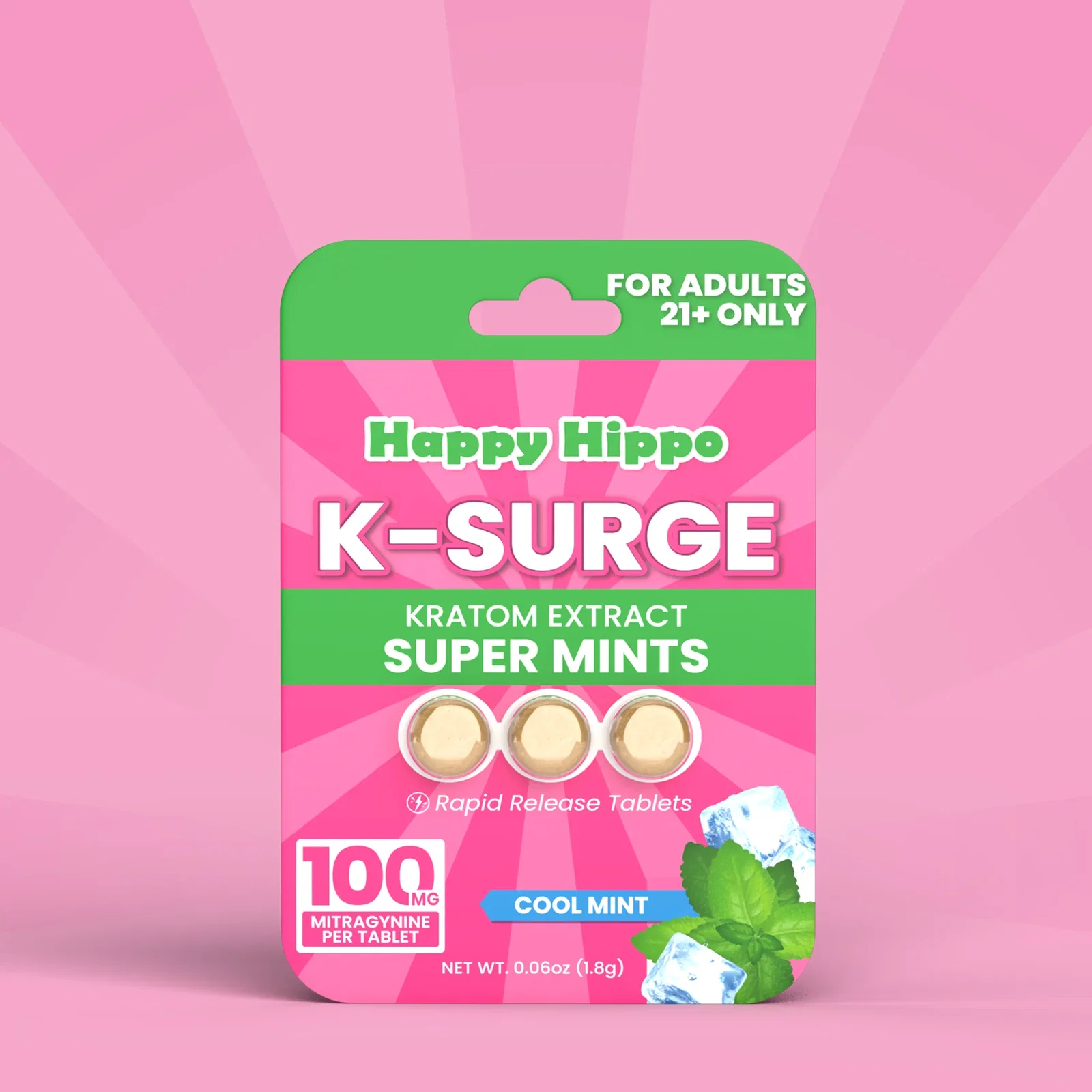 Image of K-Surge Kratom Extract Tablets (3 Count Pack)