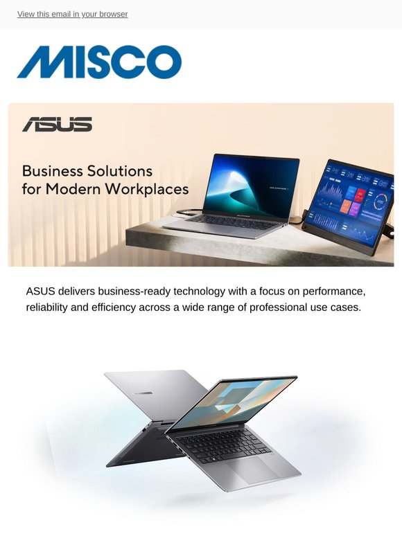 Smarter ASUS Laptops & Portable Displays for Modern Work