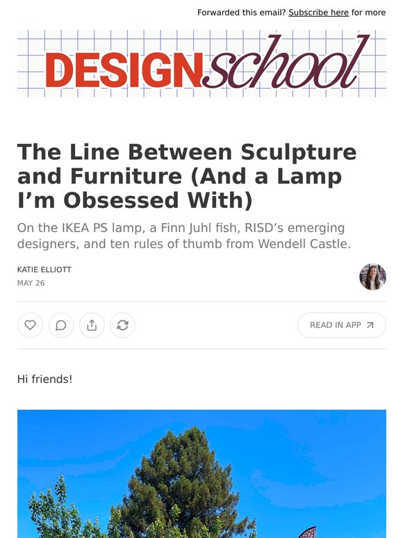 The Line Between Sculpture and Furniture (And a Lamp I’m Obsessed With)