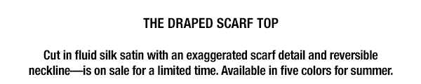The Draped Scarf Top