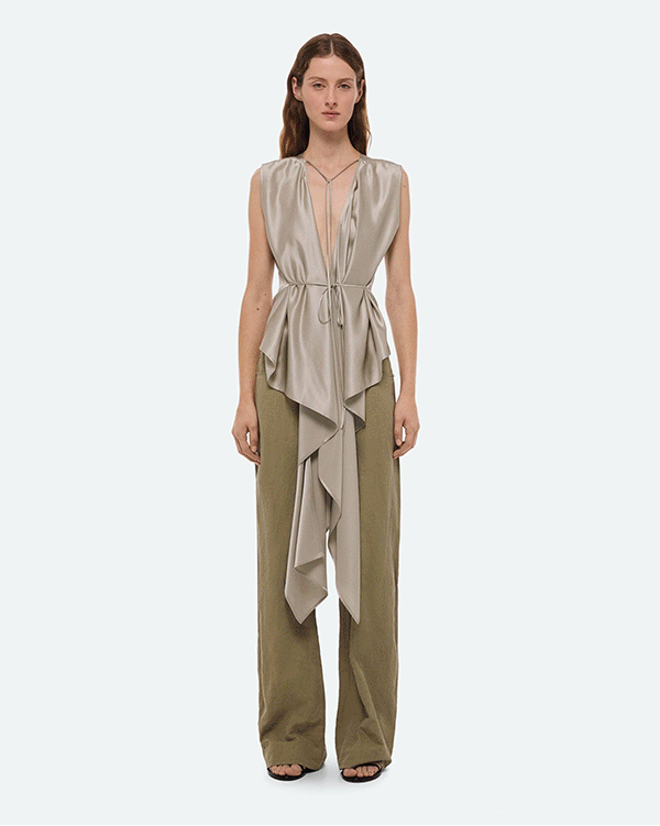 Draped Scarf Top