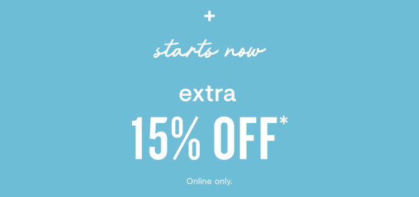 Extra 15% off
