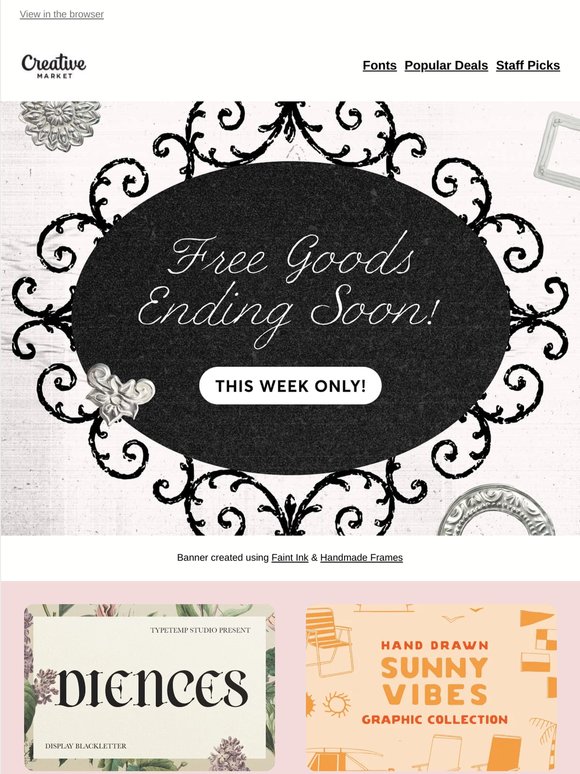 🎁 Don’t miss this week’s free goods