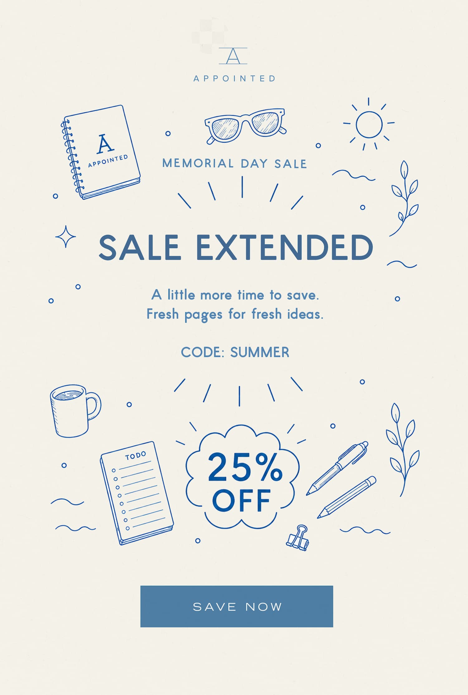 Save 25% Sitewide