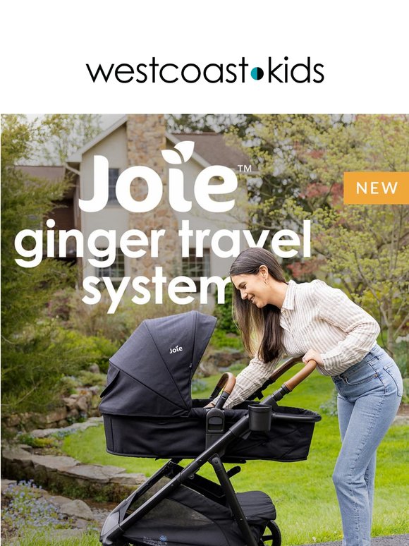 Travel smart with the new 4-in-1 Ginger Travel System by Joie!