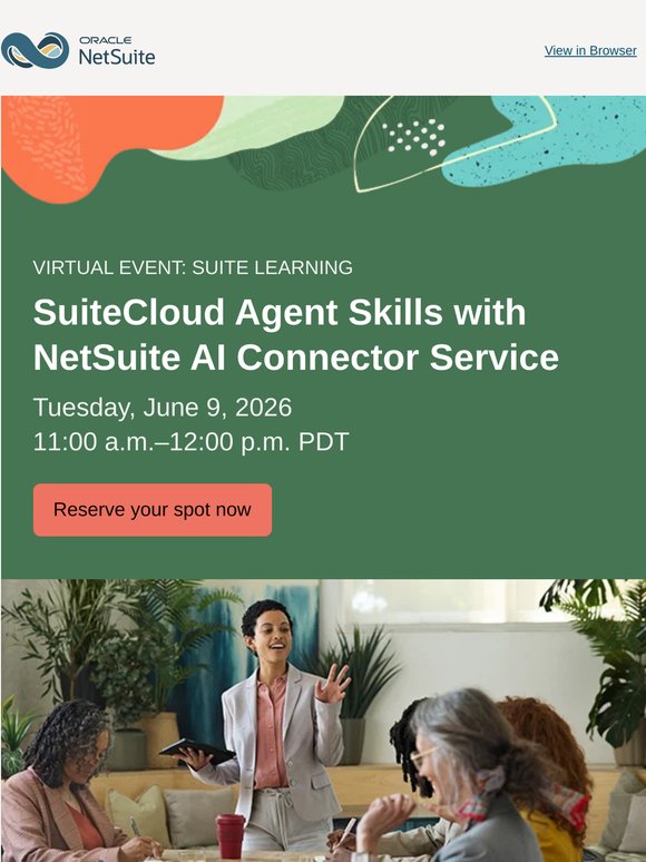 Virtual Event: Move Beyond Chatbots with NetSuite AI Skills
