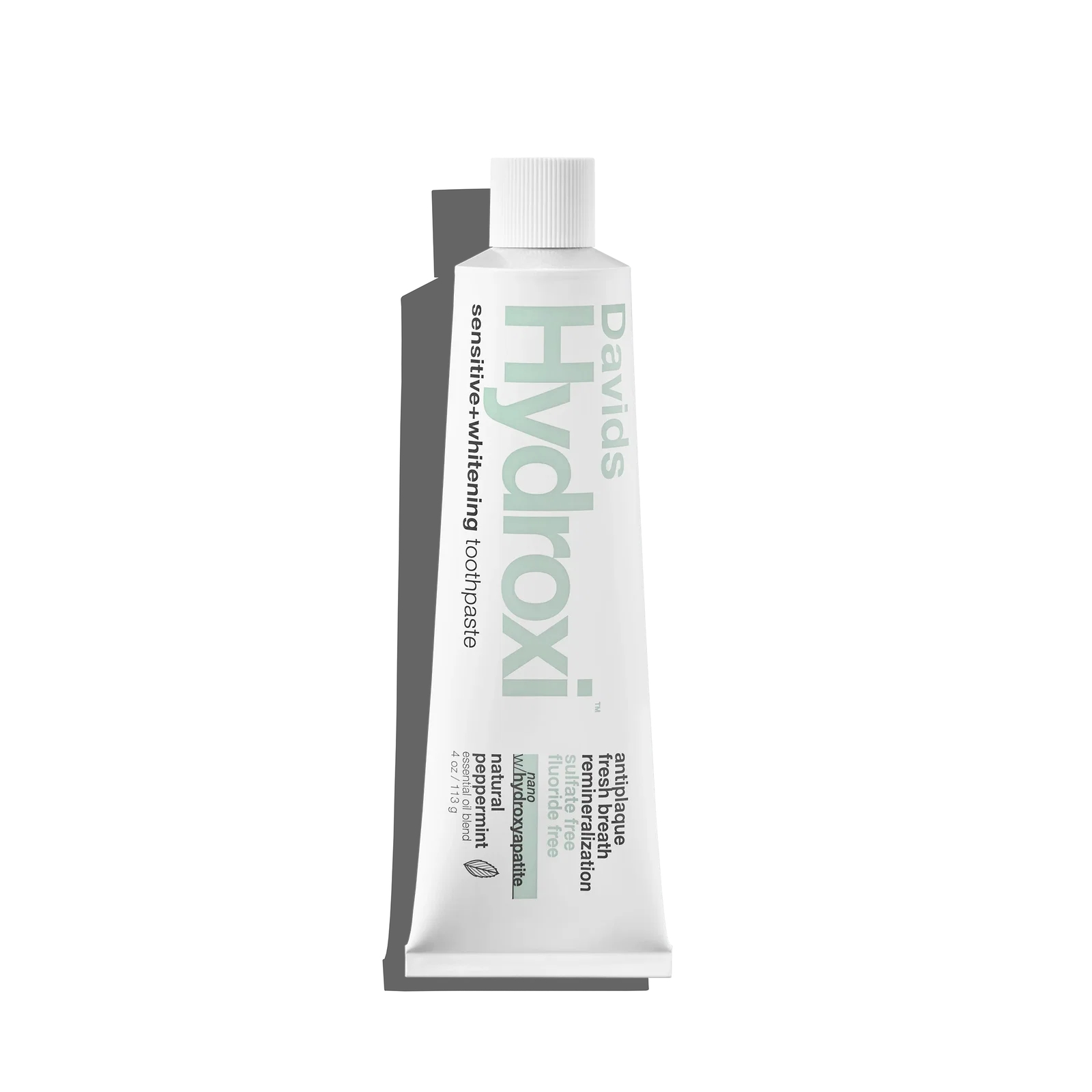 Image of Davids Hydroxi™ sensitive+whitening nano hydroxyapatite premium toothpaste / peppermint