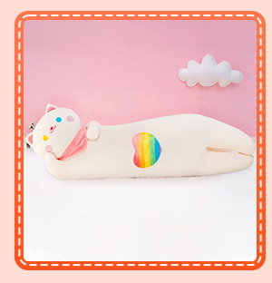 Tall black axolotl plush toy.