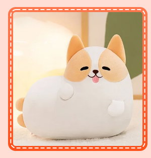 Plush toy with wings.