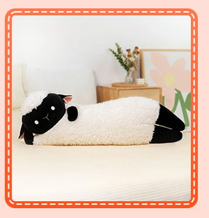 Cute orange cat body pillow.