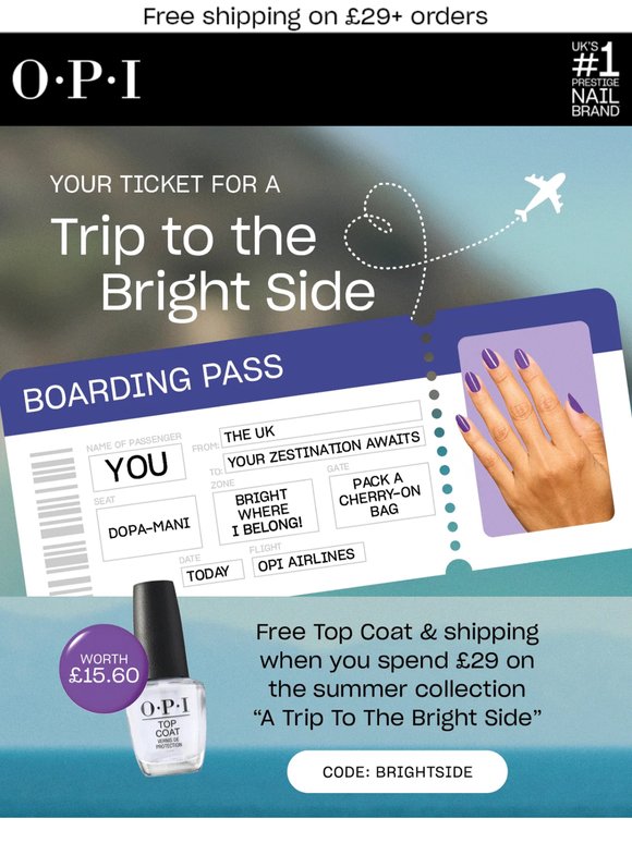 FREE top coat & shipping + NEW Summer shades