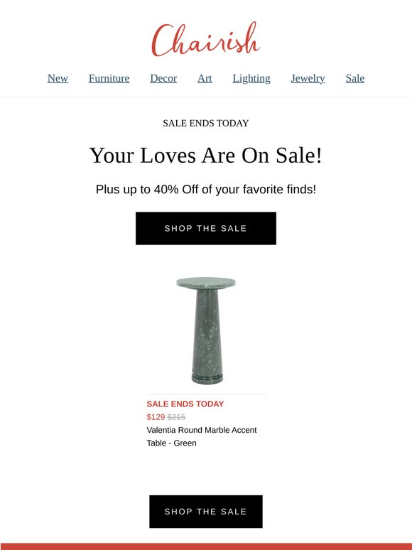Last Call! 40% Off Valentia Round Marble Accent Table - Green and Your Faves!