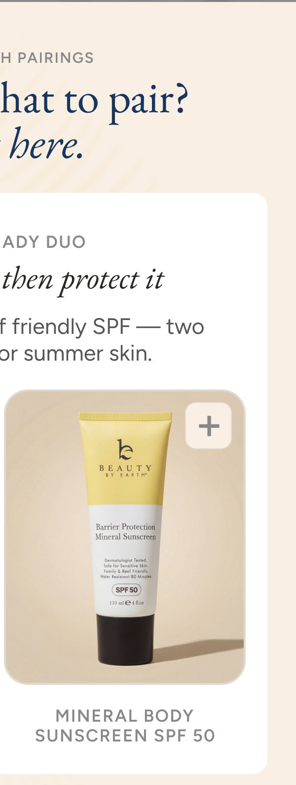 Mineral Body Sunscreen SPF 50