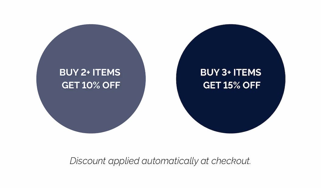 A really good bundle: 10% off when you buy 2 and 15% off when you buy 3+
