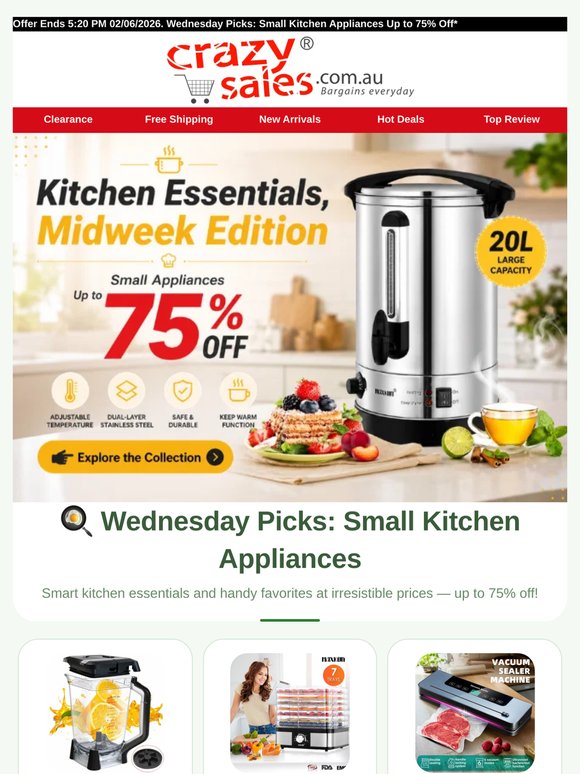Wednesday Picks: Small Kitchen 🍳🧑‍🍳Appliances Up to 75% Off