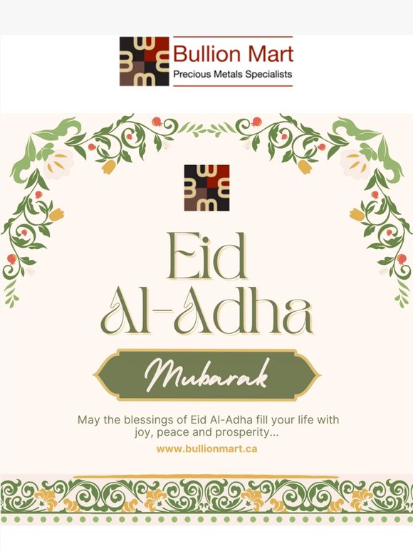 Warm Eid-ul-Adha Wishes from Bullion Mart