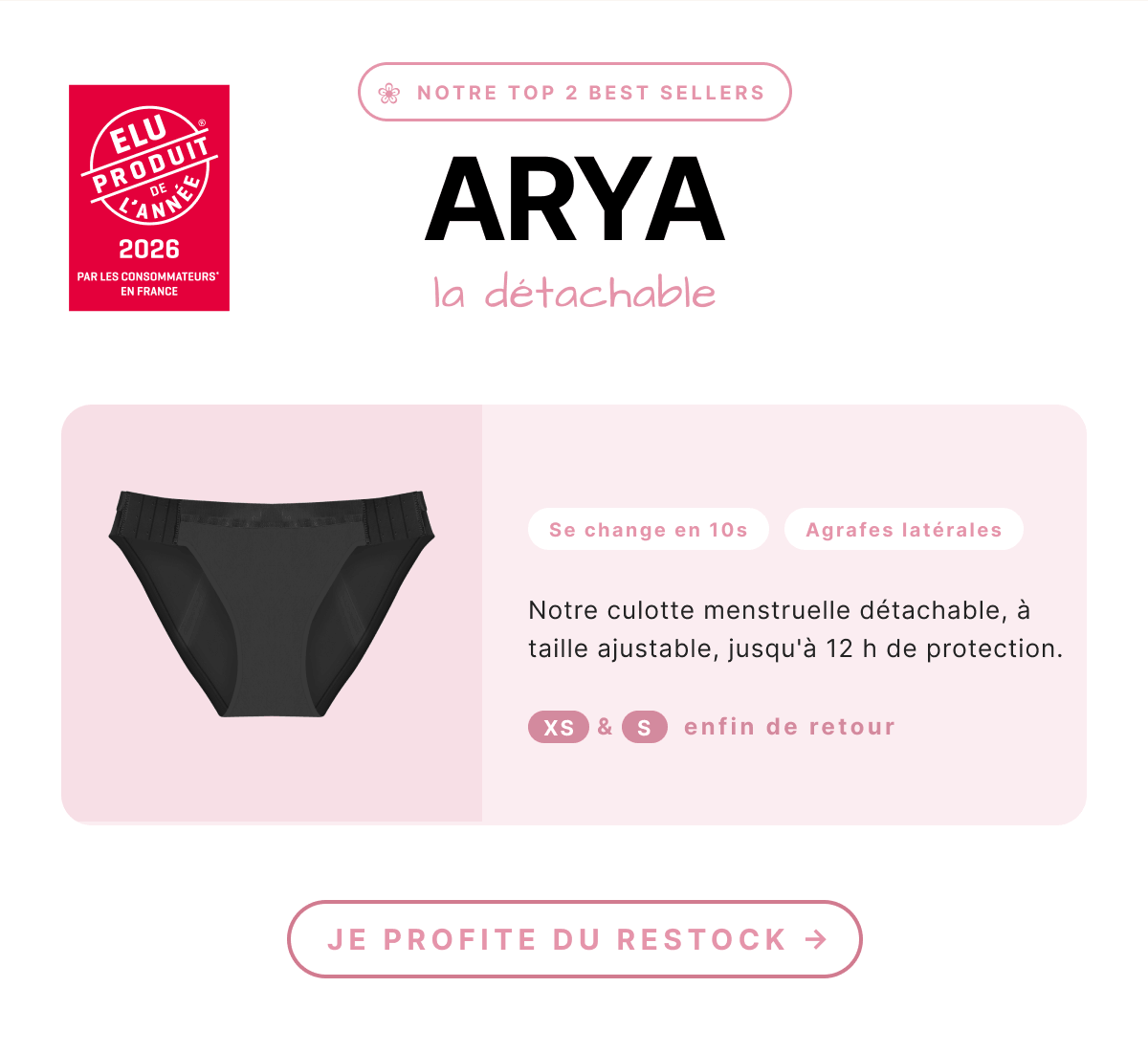 Arya détachable