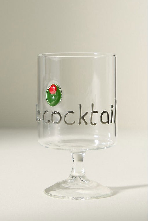 Word Play Wine Glass