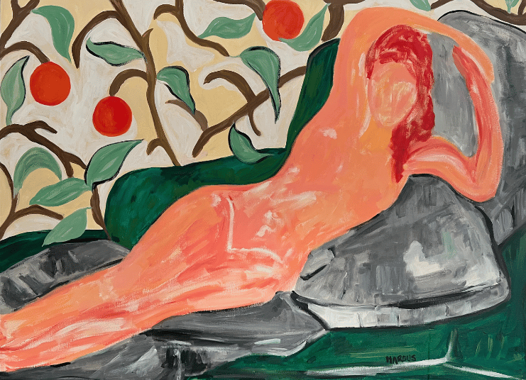 painting of a reclining nude