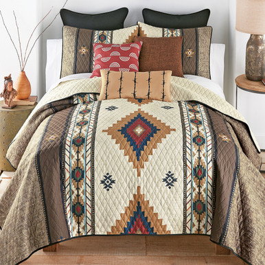 Image of Las Cruces Canyon Quilt Bed Set - Queen - CLEARANCE