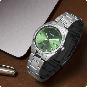 Casio Vintage Classic Analog Green Dial MTP1302