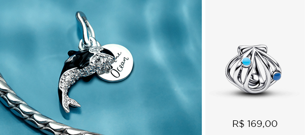 Charm Concha De Prata