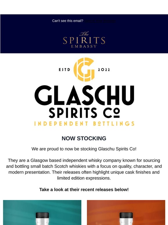 Get Your Hands on Glaschu Spirits!