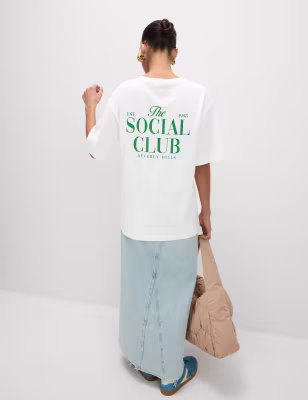 Pure Cotton Textured Regular Fit T-Shirt
