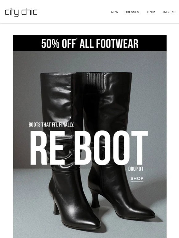 50% Off* All Boots? We're Not Pulling Your Leg ����