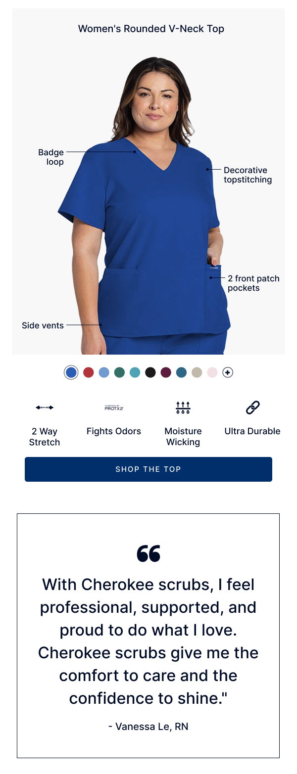 Shop the Women's Rounded V-Neck Top