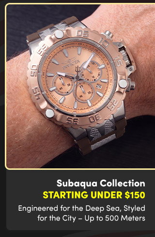INV-48556 INVICTA Subaqua Collection | Engineered for the Deep Sea, Styled for the City – Up to 500 Meters