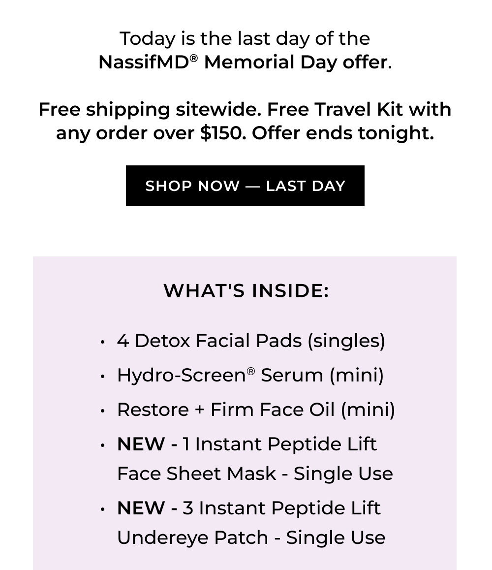 SHOP NOW - LAST DAY