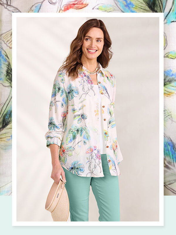 Outer Banks Linen Big Shirt outfit