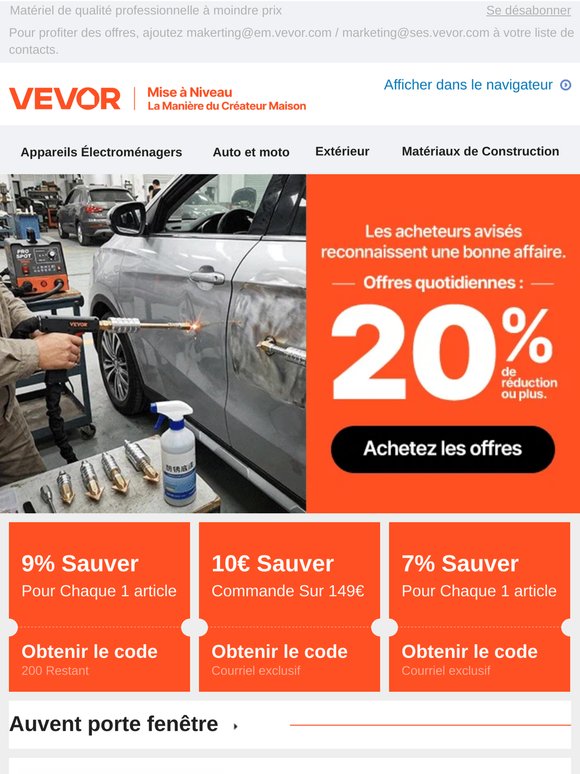 Offres fraîches quotidiennes pour vous