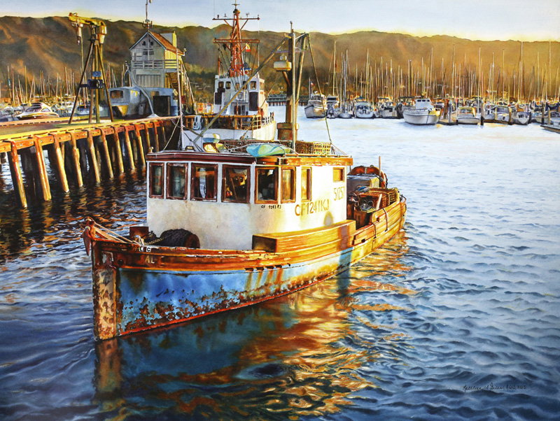 Heading Out  (watercolor on paper, 22x29)  by Kathleen S. Giles  Artists Magazine 39th Annual Art Competition (2022)   