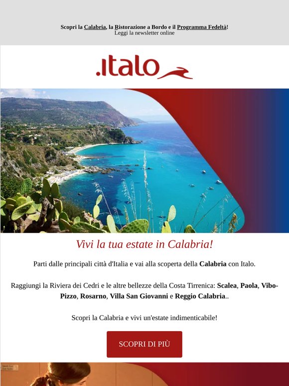 Il fascino della Calabria ti aspetta: parti con Italo!