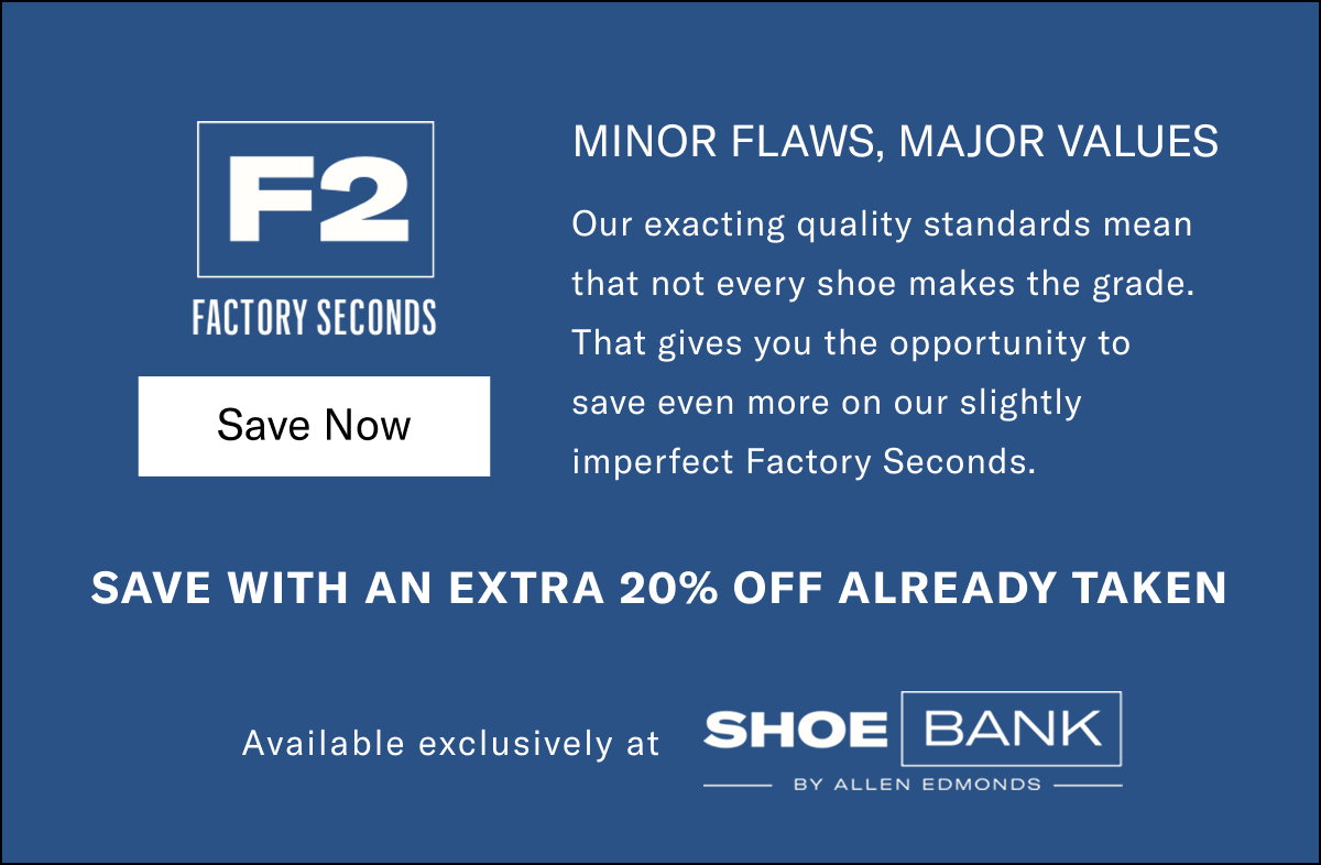 Minor Flaws, Major Values - Click Here To Save On Factory Seconds, An Extra 20% Off Already Taken.