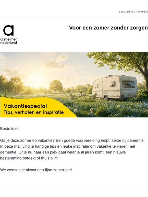 Op vakantie met dementie: tips, verhalen en inspiratie