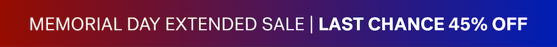 MEMORIAL DAY SALE | UP TO 50% OFF