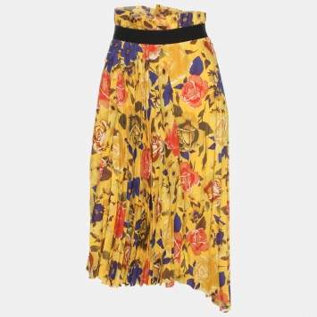 Yellow Multicolor Floral Print