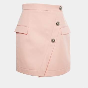 Light Pink Gabardine Asymmetri