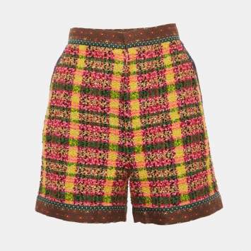 Multicolor Tweed Shorts S