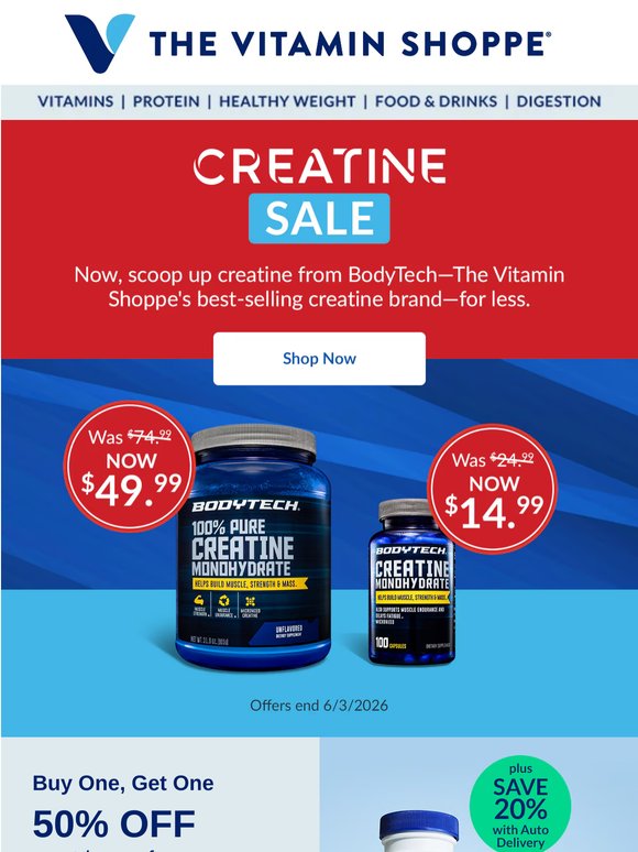 Creatine Sale!