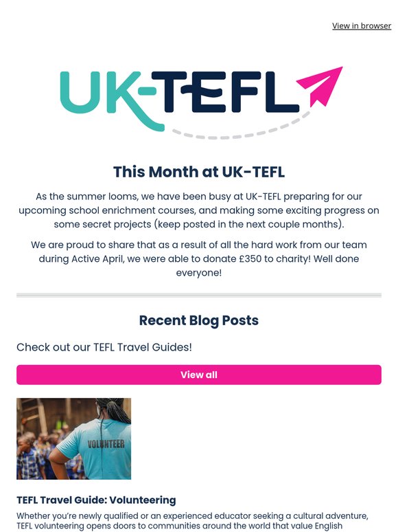 May Roundup ☀🌳 UK-TEFL