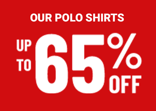 Up to 65% off polo shirts