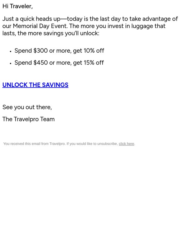 Less than 24 Hours Left to Save!