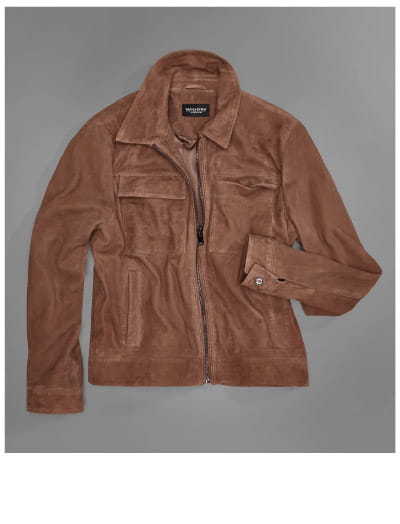 Banks Suede Zip Shirt Jacket