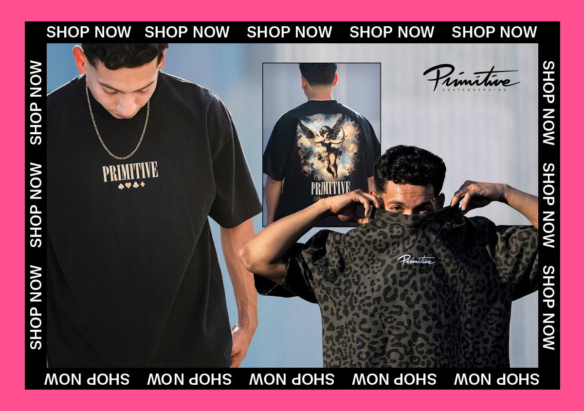 Shop Primitive for skate decks, graphic tees, hats and more