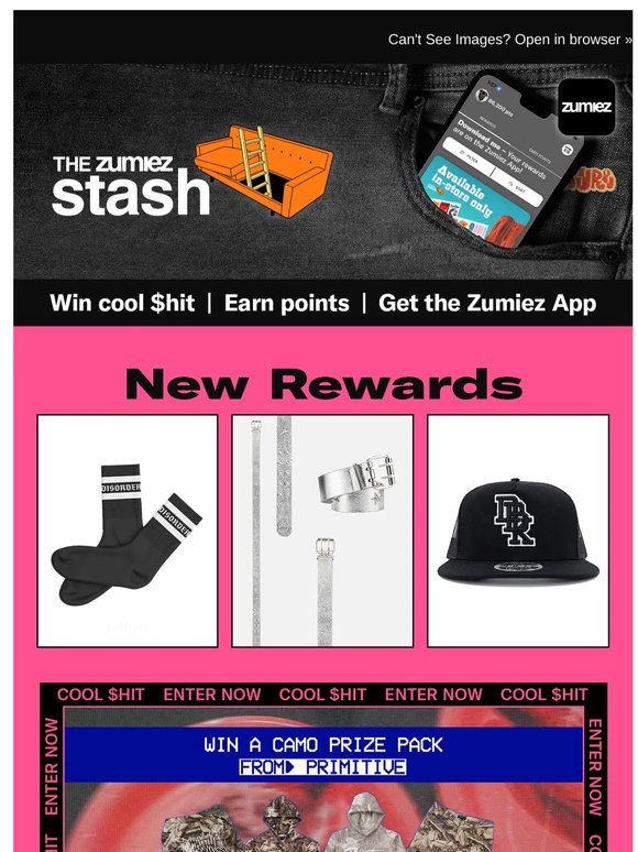 More Rewards are LIVE on The Zumiez App