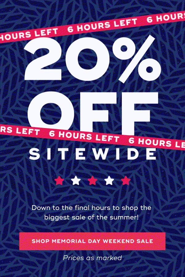 20% Off Sitewide